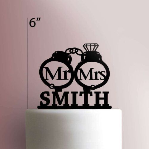 Custom Mr and Mrs 225-064 Cake Topper