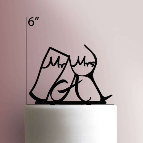 Custom Mr and Mrs 225-079 Cake Topper