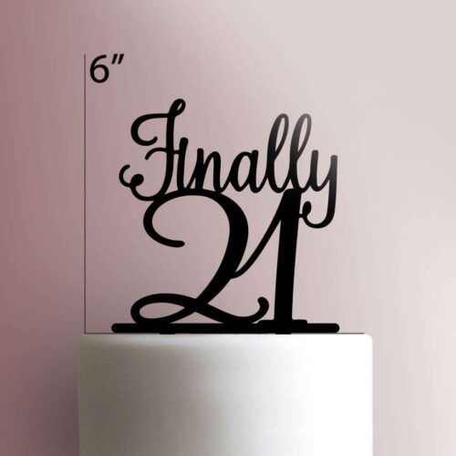JB_Finally 21 225-069 Cake Topper