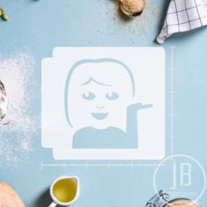 Girl Emoji 783-290 Stencil