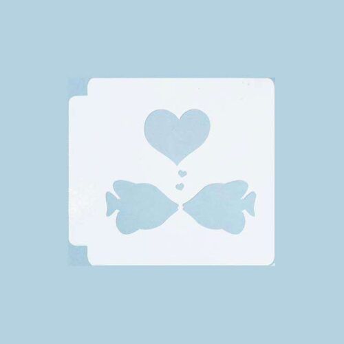 Kissing Fish 783-225 Stencil