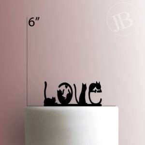 Love Cats 225-104 Cake Topper