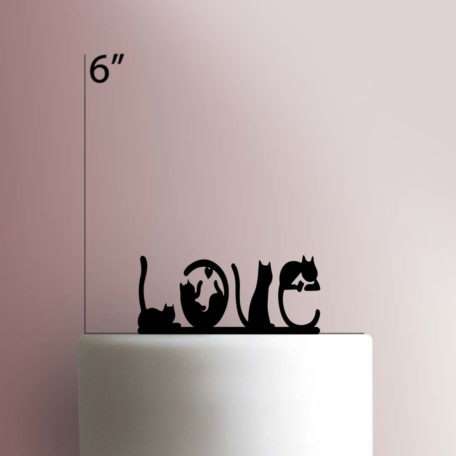 Love Cats 225-104 Cake Topper
