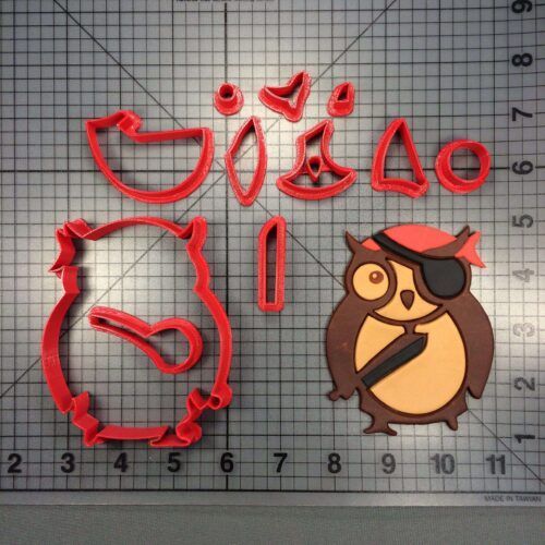 Pirate Owl 266-226 Cookie Cutter Set