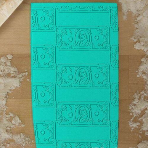 Money Pattern 765-119 Rolling Pin (Large)