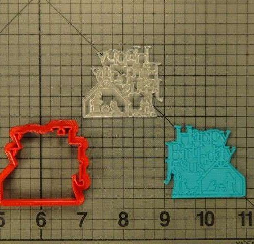 Happy Birthday Jesus 227-063 Cookie Cutter and Stamp Embossed (1)