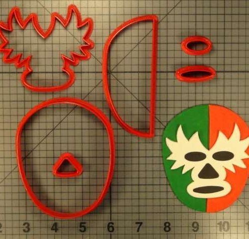 JB_ Lucha Libre Mask 266-322 Cookie Cutter Set