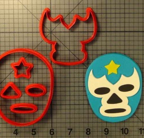 JB_ Lucha Libre Mask 266-323 Cookie Cutter Set
