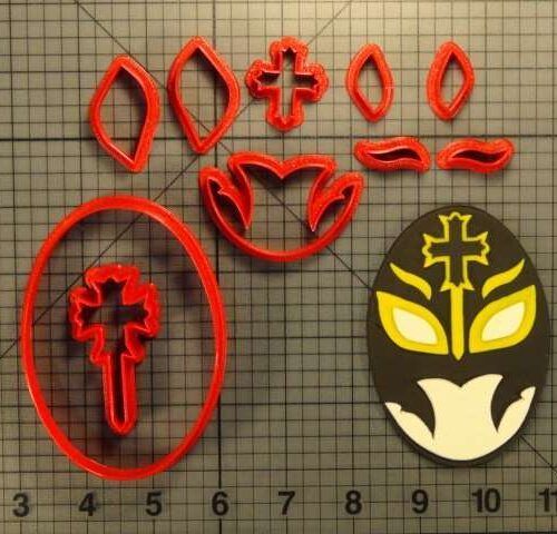 Lucha Libre Mask 266-324 Cookie Cutter Set