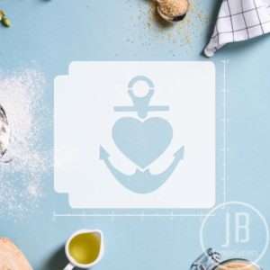 Anchor Heart 783-347 Stencil