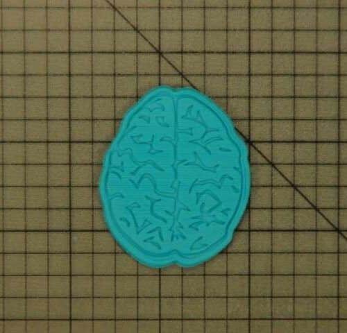 Brain Cookie Cutter and Stamp 227-058 Embossed (2)