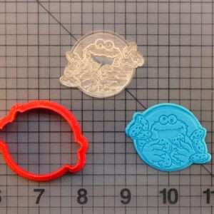 Cookie Monster 227-062 Cookie Cutter and Stamp Embossed (1)