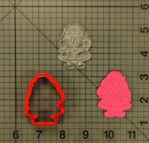 Santa Claus 227-067 Cookie Cutter and Stamp Embossed (1)