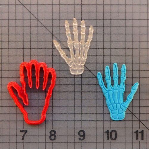 Skeleton Hand 227-054 Cookie Cutter and Stamp Embossed (1)