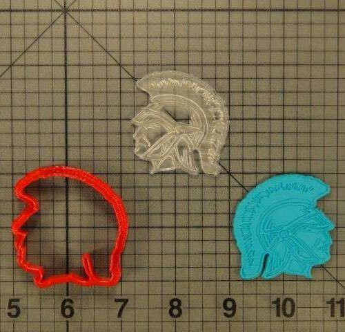 Roman Soldier 227-048 Cookie Cutter and Acrylic Stamp Embossed (2)