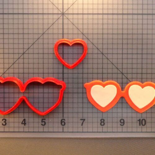 Heart Glasses 266-422 Cookie Cutter Set