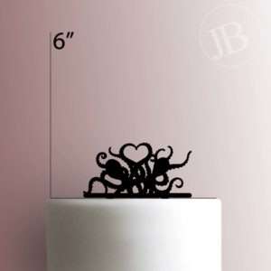 Octopus Heart 225-162 Cake Topper