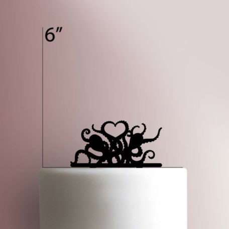 Octopus Heart 225-162 Cake Topper