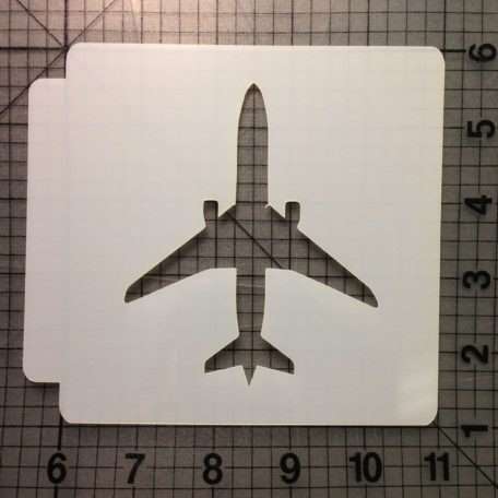 Airplane 100 Stencil