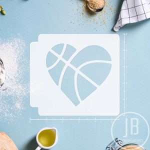 Basketball Heart 783-731 Stencil