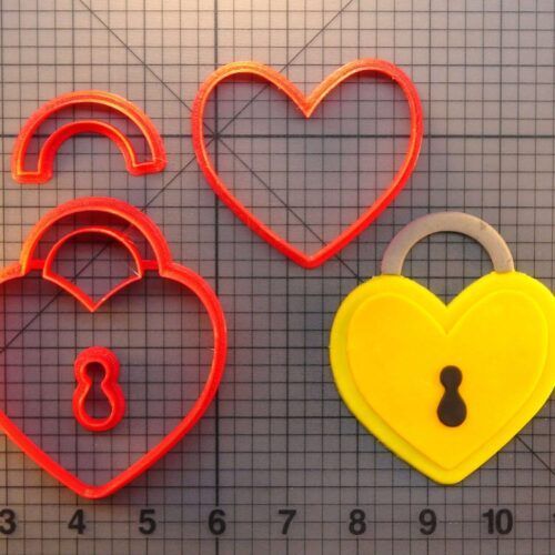Heart Lock 266-424 Cookie Cutter Set