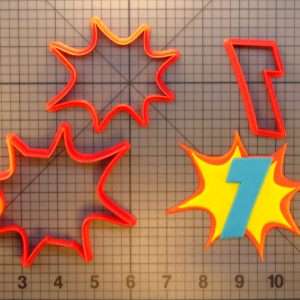 Pow Number 4 266-448 Cookie Cutter Set