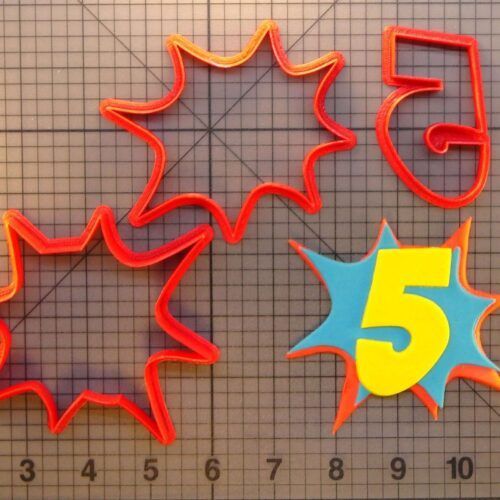 Pow Number 5 266-449 Cookie Cutter Set