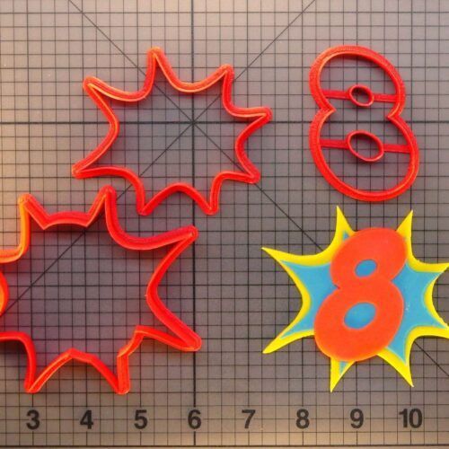 Pow Number 8 266-452 Cookie Cutter Set