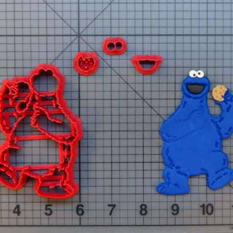 Cookie Monster 266-623 Cookie Cutter Set