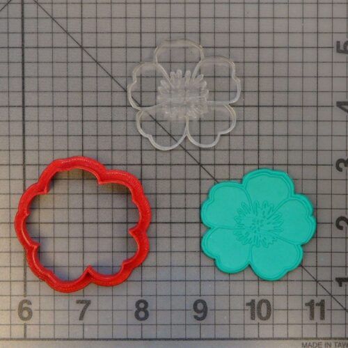 Flower 227-122 Cookie Cutter and Stamp (Imprinted)