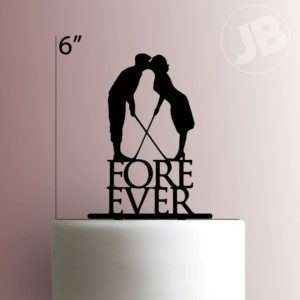 JB_Forever Golf Wedding 225-235 Cake Topper