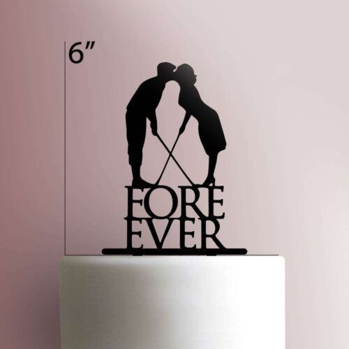 JB_Forever Golf Wedding 225-235 Cake Topper