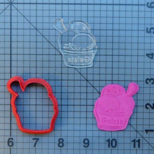 _Gelato 227-083 Cookie Cutter and Stamp (Imprinted)
