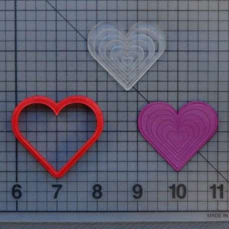 Heart 227-115 Cookie Cutter and Stamp (Embossed)