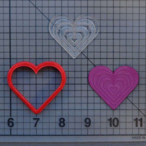 Heart 227-115 Cookie Cutter and Stamp (Embossed)
