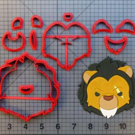 Lion King- Scar Toy 266-540 Cookie Cutter Set