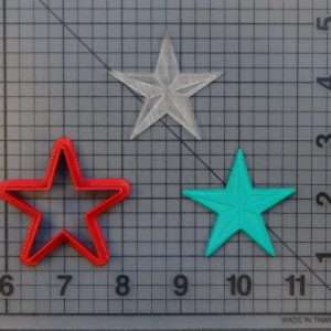 Nautical Star 227-098 Cookie Cutter and Stamp (Embossed)