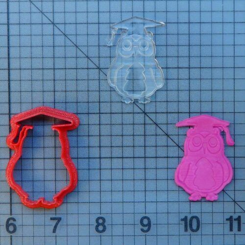 Owl Scholar 227-081 Cookie Cutter and Stamp (Imprinted)