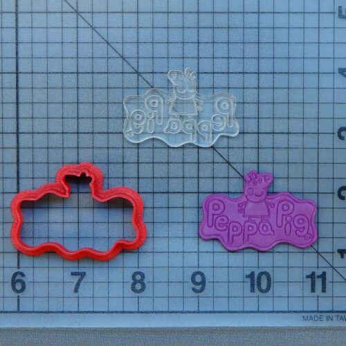 Peppa Pig Logo 227-117 Cookie Cutter and Stamp (Embossed