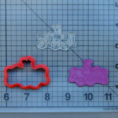 Peppa Pig Logo 227-117 Cookie Cutter and Stamp (Imprinted)