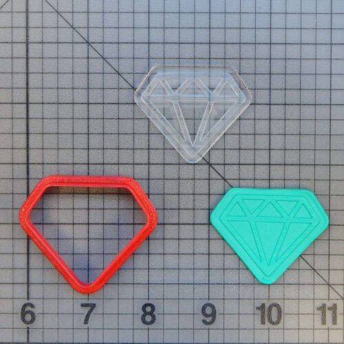 Diamond 227-149 Cookie Cutter and Stamp (Imprinted)