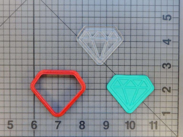 Diamond 227-149 Cookie Cutter and Stamp (Embossed)