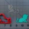 Lion 227-092 Cookie Cutter and Acrylic Stamp