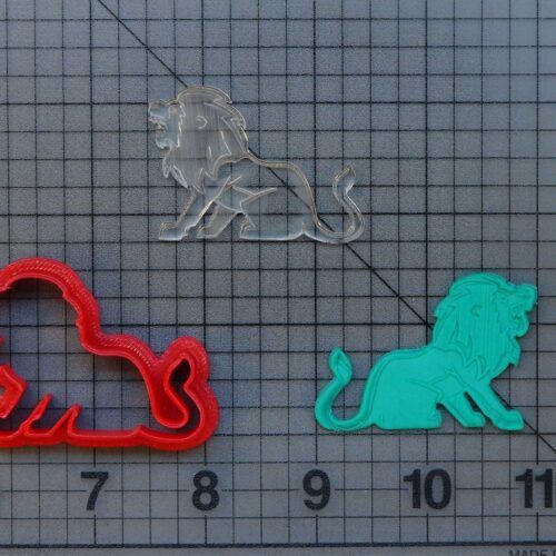 Lion 227-092 Cookie Cutter and Stamp (Imprinted)