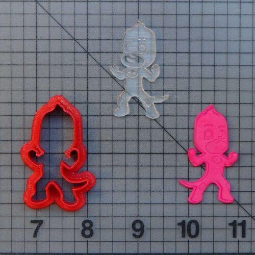 JB_PJ Masks - Gekko 277-259 Cookie Cutter and Stamp (Imprinted)
