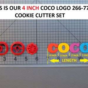 4 inch Coco Logo 266-777 Cookie Cutter Set