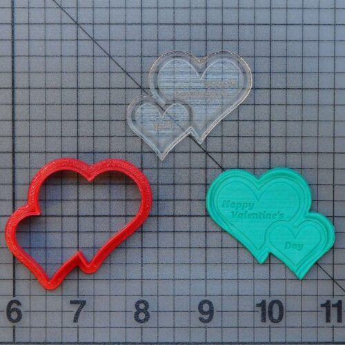 Happy Valentines Day 227-151 Cookie Cutter and Stamp (Embossed)