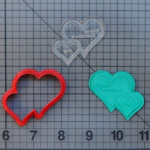Happy Valentines Day 227-151 Cookie Cutter and Stamp (Imprinted)