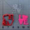 Love Soccer 227-038 Cookie Cutter and Acrylic Stamp