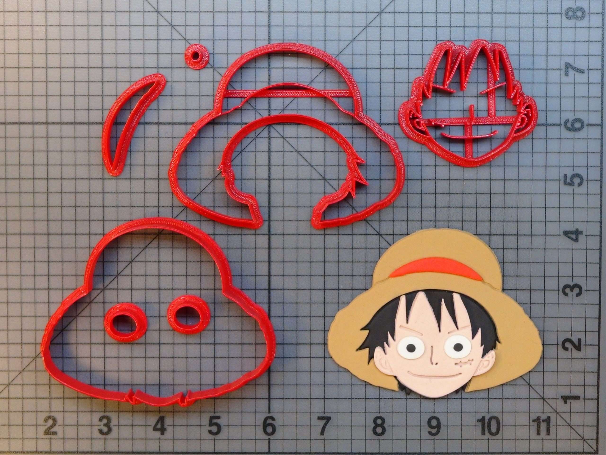 STL file Hello Kitty Luffy One piece Cookie Cutter - Cookies